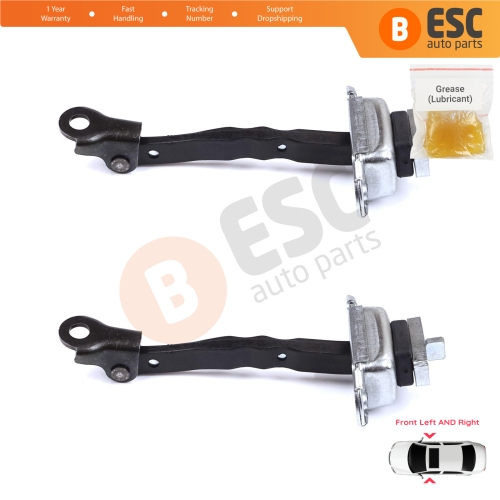 2 Pieces Front Door Stop Check Assy Limiter Strap for Toyota Camry MK7 V5 XV50 XV55 2011-2019 6861033091