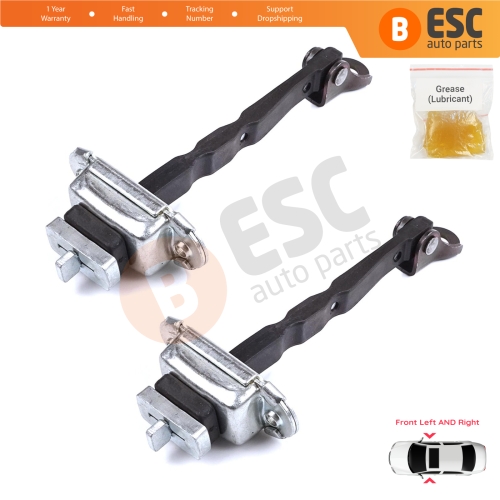 2 Pieces Front Door Stop Check Assy Limiter Strap for Toyota C-HR MK1 X1 AX10 AX50 2016-2024 68610F4030