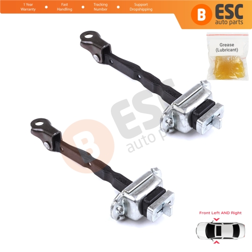 2 Pieces Front Door Stop Check Assy Limiter Strap for Toyota C-HR MK1 X1 AX10 AX50 2016-2024 68610F4030