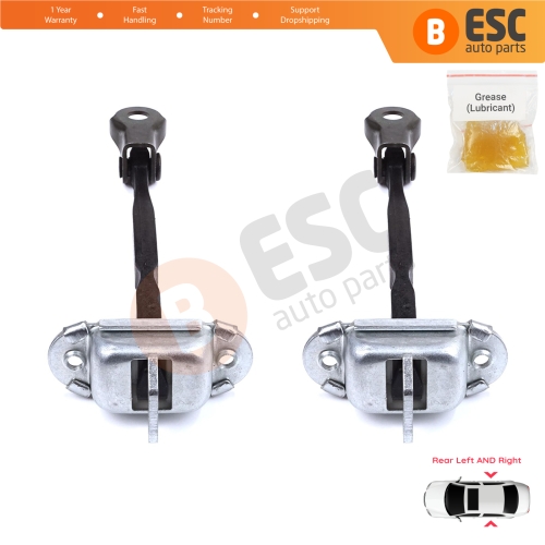 2 Pieces Rear Door Stop Check Assy Limiter Strap for Toyota C-HR MK1 X1 AX10 AX50 2016-2024 68630F4010