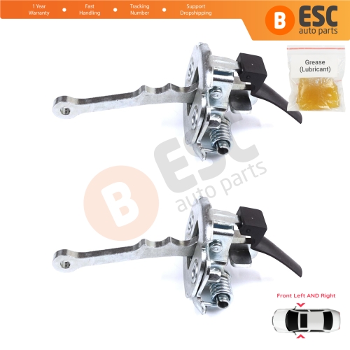 2 Pieces Door Stop Check Assy Limiter Strap for VW Lupo MK1 6X1 6E1 1998-2005 Seat Arosa 6H1 1997-2004 6E0837249C