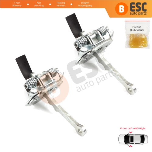 2 Pieces Door Stop Check Assy Limiter Strap for VW Lupo MK1 6X1 6E1 1998-2005 Seat Arosa 6H1 1997-2004 6E0837249C