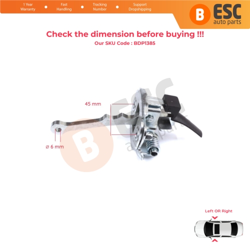 Door Stop Check Assy Limiter Strap for VW Lupo MK1 6X1 6E1 1998-2005 Seat Arosa 6H1 1997-2004 6E0837249C