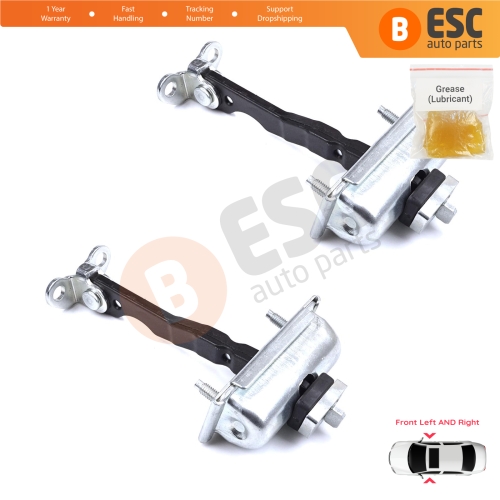 2 Pieces Door Stop Check Assy Limiter Strap for Ford Cargo Truck Series 2012-2021 CC46E23500AC