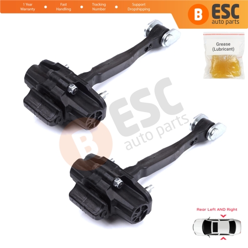 2 Pieces Rear Door Stop Check Assy Limiter Strap for Fiat Egea Tipo 356 357 2015-On 51983608