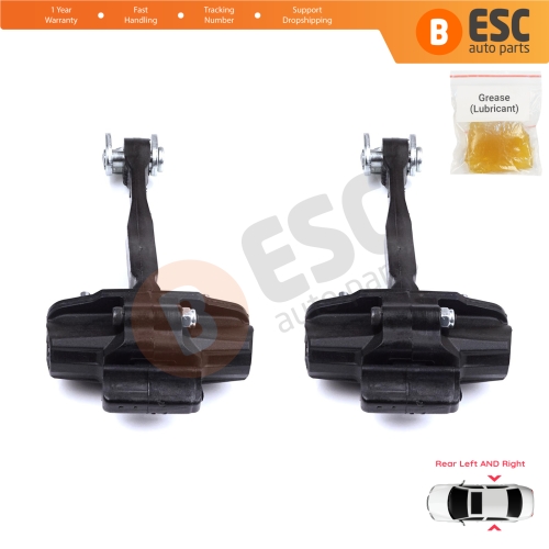 2 Pieces Rear Door Stop Check Assy Limiter Strap for Fiat Egea Tipo 356 357 2015-On 51983608