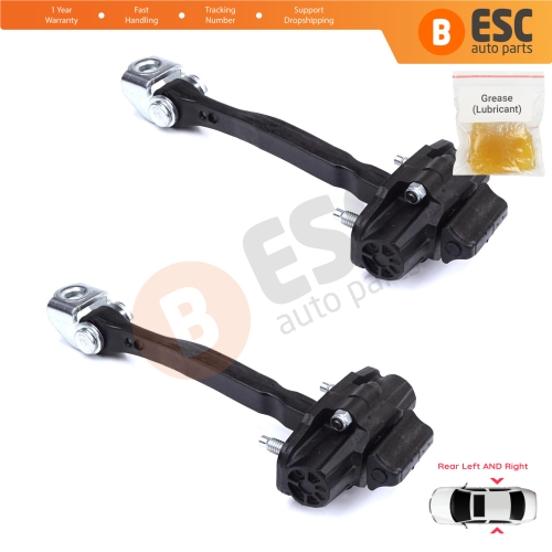 2 Pieces Rear Door Stop Check Assy Limiter Strap for Fiat Egea Tipo 356 357 2015-On 51983608