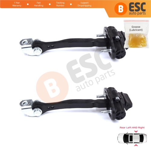 2 Pieces Rear Door Stop Check Assy Limiter Strap for Fiat Egea Tipo 356 357 2015-On 51983608