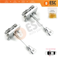 2 Pieces Front Door Stop Check Assy Limiter Strap for Peugeot 607 9D 9U 1999-2010 9181F4