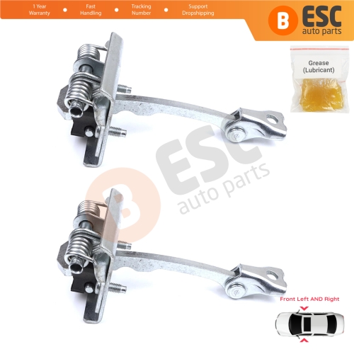 2 Pieces Front Door Stop Check Assy Limiter Strap for Peugeot 607 9D 9U 1999-2010 9181F4