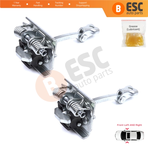 2 Pieces Front Door Stop Check Assy Limiter Strap for Peugeot 607 9D 9U 1999-2010 9181F4