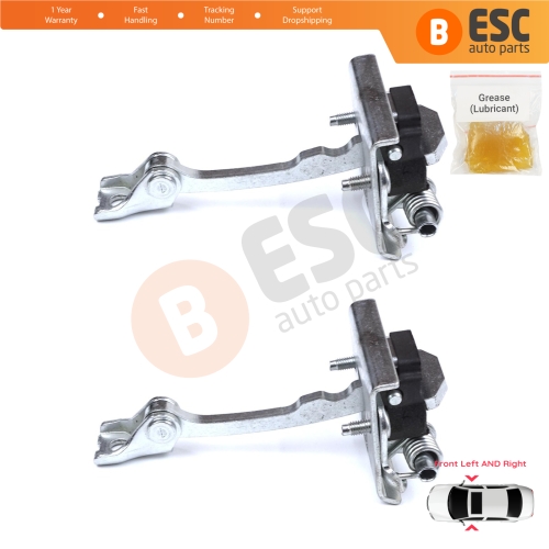 2 Pieces Front Door Stop Check Assy Limiter Strap for Peugeot 607 9D 9U 1999-2010 9181F4