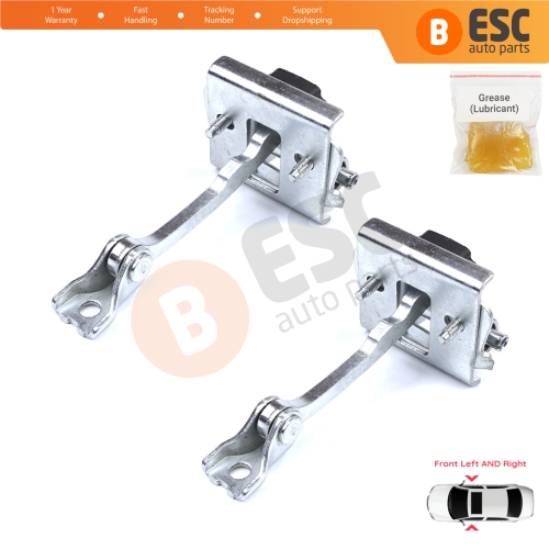 2 Pieces Front Door Stop Check Assy Limiter Strap for Peugeot 607 9D 9U 1999-2010 9181F4
