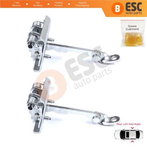 2 Pieces Rear Door Stop Check Assy Limiter Strap for Peugeot 607 9D 9U 1999-2010 9181F5