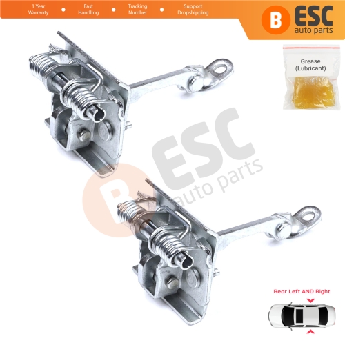 2 Pieces Rear Door Stop Check Assy Limiter Strap for Peugeot 607 9D 9U 1999-2010 9181F5