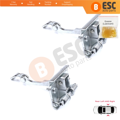 2 Pieces Rear Door Stop Check Assy Limiter Strap for Peugeot 607 9D 9U 1999-2010 9181F5