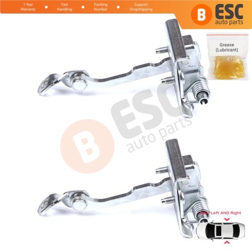 2 Pieces Rear Door Stop Check Assy Limiter Strap for Peugeot 607 9D 9U 1999-2010 9181F5