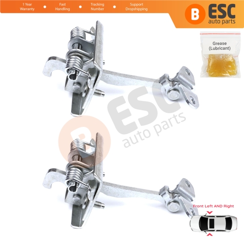 2 Pieces Front Door Stop Check Assy Limiter Strap for Citroen C8 MK2 Peugeot 807 Fiat Ulysse Lancia Phedra 179 9181G9