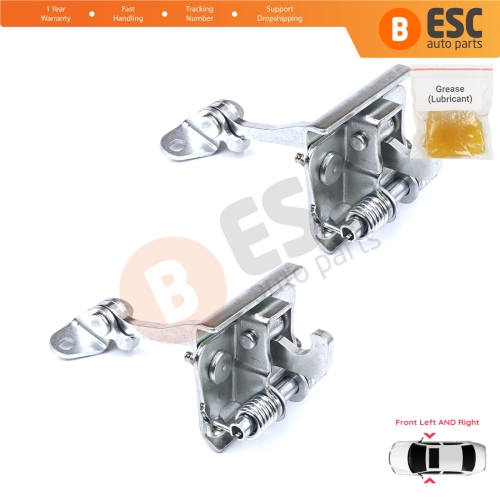 2 Pieces Front Door Stop Check Assy Limiter Strap for Citroen C8 MK2 Peugeot 807 Fiat Ulysse Lancia Phedra 179 9181G9