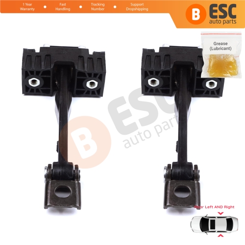 2 Pieces Rear Door Stop Check Assy Limiter Strap for BMW 3 Series F30 F31 F35 F80 M3 LCI 2012-2019 51227446729