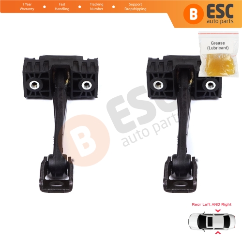 2 Pieces Rear Door Stop Check Assy Limiter Strap for BMW 1 Series F20 F20N 2011–2019 5-Door 51227446727