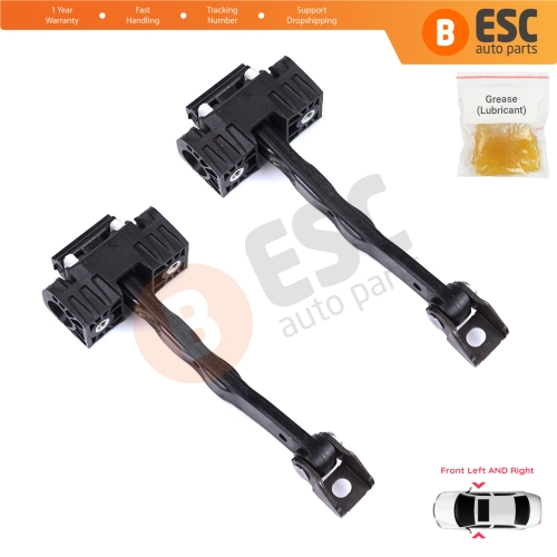 2 Pieces Front Door Stop Check Assy Limiter Strap for BMW 5 Series F10 F11 F18 LCI 2009-2017 51217182005  
