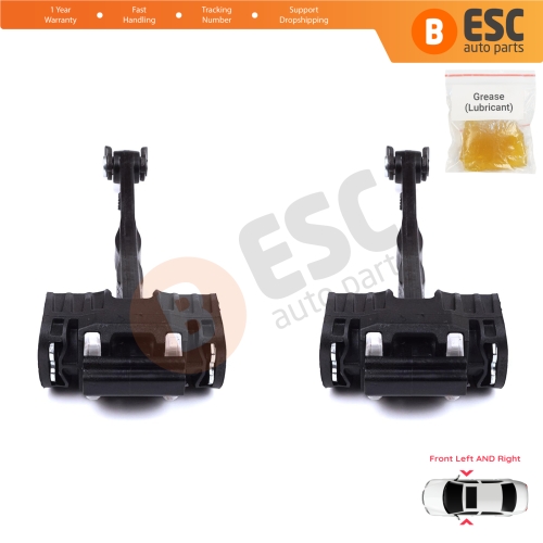 2 Pieces Front Door Stop Check Assy Limiter Strap for BMW 5 Series F10 F11 F18 LCI 2009-2017 51217182005  