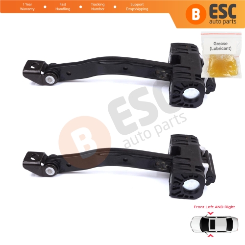 2 Pieces Front Door Stop Check Assy Limiter Strap for BMW 5 Series F10 F11 F18 LCI 2009-2017 51217182005  