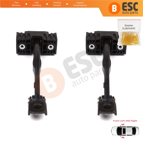 2 Pieces Front Door Stop Check Assy Limiter Strap for BMW 5 Series F10 F11 F18 LCI 2009-2017 51217182005  