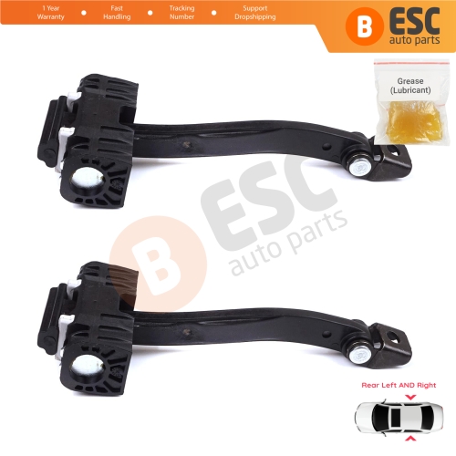 2 Pieces Rear Door Stop Check Assy Limiter Strap for BMW 5 Series F10 F11 F18 LCI 2009-2017 51227182019