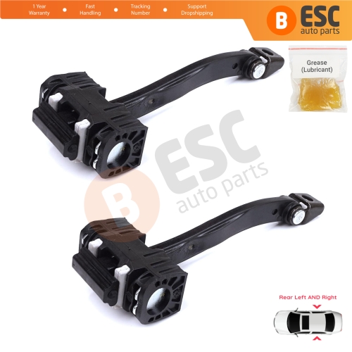 2 Pieces Rear Door Stop Check Assy Limiter Strap for BMW 5 Series F10 F11 F18 LCI 2009-2017 51227182019