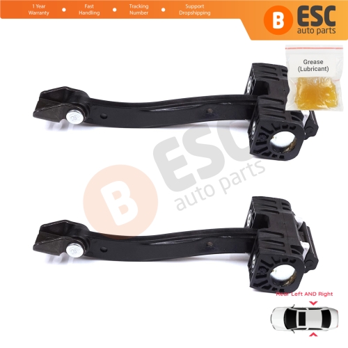2 Pieces Rear Door Stop Check Assy Limiter Strap for BMW 5 Series F10 F11 F18 LCI 2009-2017 51227182019
