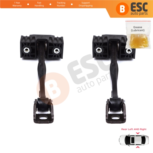 2 Pieces Rear Door Stop Check Assy Limiter Strap for BMW 5 Series F10 F11 F18 LCI 2009-2017 51227182019