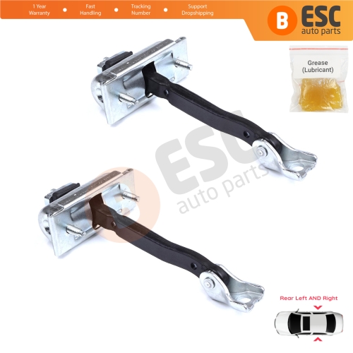 2 Pieces Rear Door Stop Check Assy Limiter Strap for BMW X3 F25 2010-2017 X4 F26 2013-2018 51227205613
