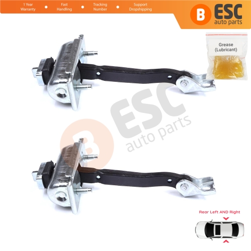 2 Pieces Rear Door Stop Check Assy Limiter Strap for BMW X3 F25 2010-2017 X4 F26 2013-2018 51227205613