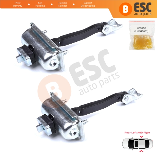 2 Pieces Rear Door Stop Check Assy Limiter Strap for BMW X3 F25 2010-2017 X4 F26 2013-2018 51227205613