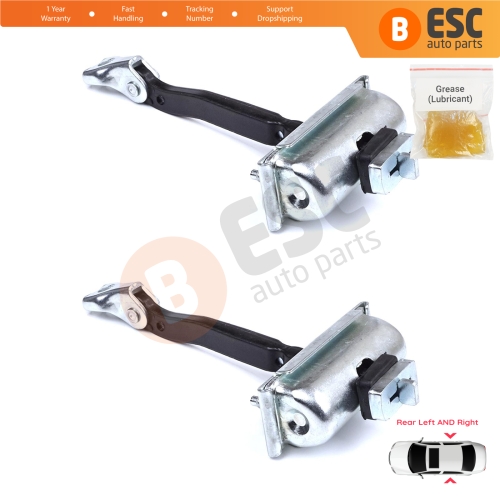 2 Pieces Rear Door Stop Check Assy Limiter Strap for BMW X3 F25 2010-2017 X4 F26 2013-2018 51227205613