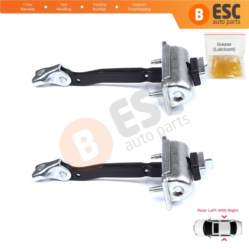 2 Pieces Rear Door Stop Check Assy Limiter Strap for BMW X3 F25 2010-2017 X4 F26 2013-2018 51227205613