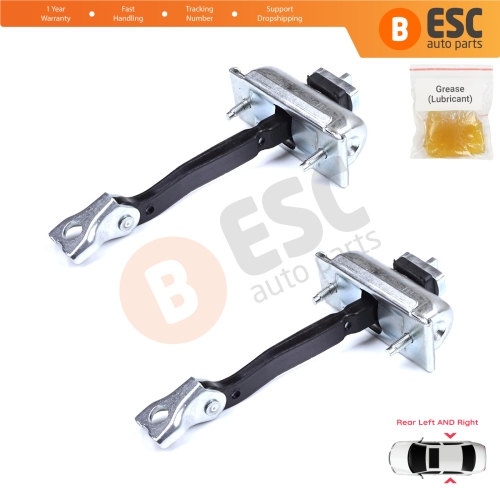 2 Pieces Rear Door Stop Check Assy Limiter Strap for BMW X3 F25 2010-2017 X4 F26 2013-2018 51227205613