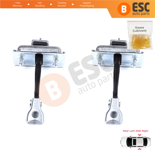 2 Pieces Rear Door Stop Check Assy Limiter Strap for BMW X3 F25 2010-2017 X4 F26 2013-2018 51227205613