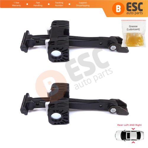 2 Pieces Rear Door Stop Check Assy Limiter Strap for BMW X1 E84 2009-2015 51222990642