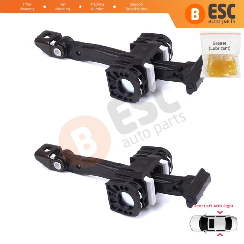 2 Pieces Rear Door Stop Check Assy Limiter Strap for BMW X1 E84 2009-2015 51222990642