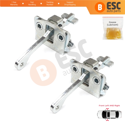 2 Pieces Front Door Stop Check Assy Limiter Strap for VW New Beetle 9C1 1C1 1Y7 1998-2012 1C0837249C