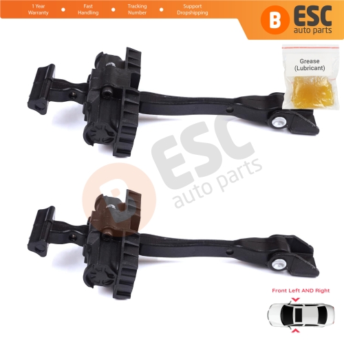 2 Pieces Front Door Stop Check Assy Limiter Strap for BMW 2 Series MK1 F45 F46 Tourer 2013-2021 51217404897
