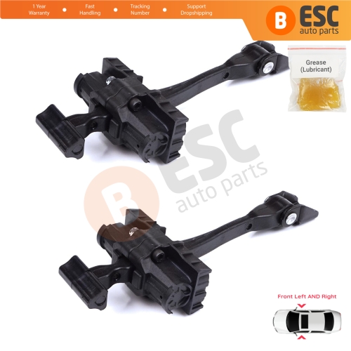 2 Pieces Front Door Stop Check Assy Limiter Strap for BMW 2 Series MK1 F45 F46 Tourer 2013-2021 51217404897