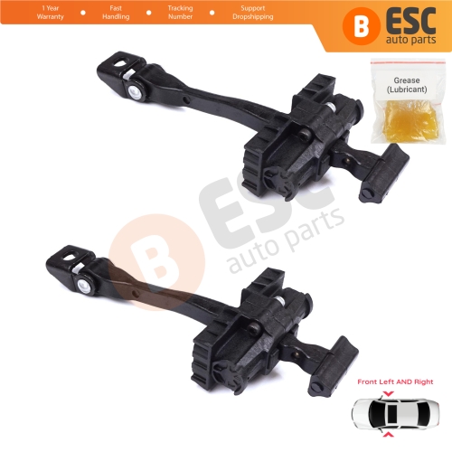 2 Pieces Front Door Stop Check Assy Limiter Strap for BMW 2 Series MK1 F45 F46 Tourer 2013-2021 51217404897