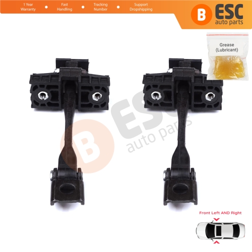 2 Pieces Front Door Stop Check Assy Limiter Strap for BMW 2 Series MK1 F45 F46 Tourer 2013-2021 51217404897