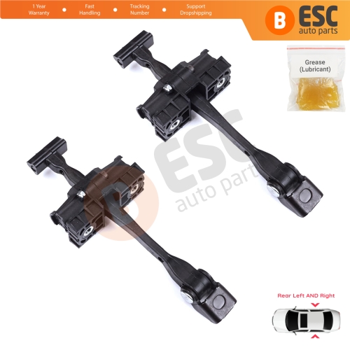 2 Pieces Rear Door Stop Check Assy Limiter Strap for BMW 2 Series MK1 F45 F46 Tourer 2013-2021 51227404899