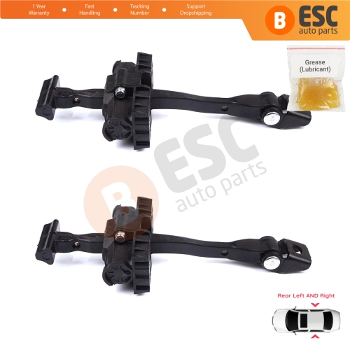 2 Pieces Rear Door Stop Check Assy Limiter Strap for BMW 2 Series MK1 F45 F46 Tourer 2013-2021 51227404899