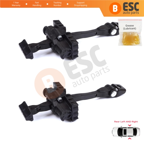 2 Pieces Rear Door Stop Check Assy Limiter Strap for BMW 2 Series MK1 F45 F46 Tourer 2013-2021 51227404899